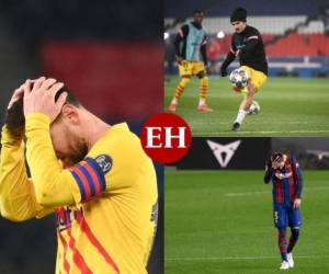 Luego de caer eliminados en los octavos de final de la Champions League ante el Paris Saint-Germain, la prensa catalana divulgó un listado con los nombres de los jugadores del Barcelona para la siguiente temporada. La sorpresa para muchos es que Lionel Messi tendría decidido no continuar en el equipo culé pese a la llegada de Joan Laporta a la presidencia. Fotos: AFP