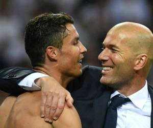 Cristiano Ronaldo y Zinedine Zidane, leyendas del Real Madrid. (Fotos: Agencias/AP/AFP)
