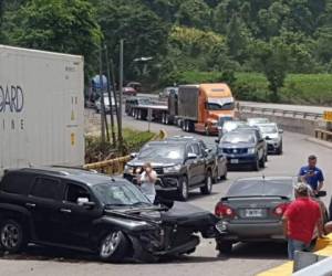 Accidente vehiculas ocasionado en el municipio de Taulabé