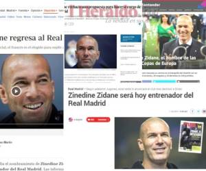 Zidane se reunirá con Florentino Pérez para acordar su regreso al club blanco. La prensa deportiva estalló con la noticia.