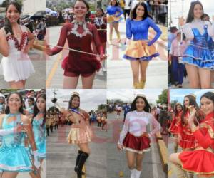 Hermosas jóvenes formaron parte de los desfiles patrios 2018. El lente de EL HERALDO captó a diversas estudiantes con sus atuendos de palillonas.