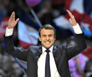Emmanuel Macron resultó como se esperaba, ganador de las elecciones en Francia. Foto: Agencia AFP.