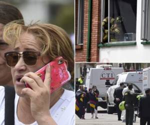 Diez personas murieron, incluida una cadete ecuatoriana, y 65 quedaron heridas tras la explosión el jueves de un coche bomba en una academia de policía de Bogotá; un hecho calificado por el gobierno como un 'demencial acto terrorista' y que sacude a un país atascado en sus esfuerzos de paz. Foto: Agencia AFP