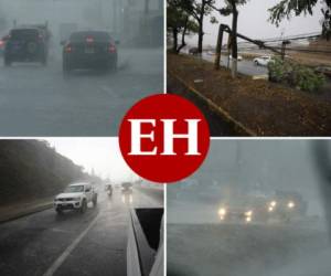 Una intensa lluvia sorprendió esta tarde de jueves la capital hondureña. Calles inundadas, postes caídos y mercados en alerta, así permanecen Tegucigalpa y Comayagüela. (Fotos: Emilio Flores/ David Romero/ Alex Pérez / EL HERALDO)