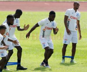 La Selección de Honduras entrenó este lunes en el estadio Olímpico en San Pedro Sula. Foto: El Heraldo.