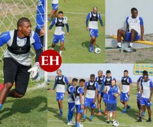 La sesión de entrenamiento de Honduras se realizó este viernes en el estadio Francisco Morazán de San Pedro Sula. Fotos: El Heraldo