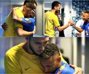 Así fue el reencuentro entre Neymar y Helio Neto, uno de los sobrevivientes de la tragedia que enlutó al Chapecoense. (Fotos: @neymarjr)