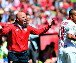 Jorge Sampaoli, actual entrenador del Sevilla de España. Foto: Agencia AFP.