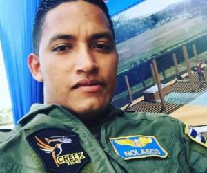 Gerson Alcedín Díaz Nolasco, copiloto del helicóptero que se estrelló este sábado en Lepaterique, Francisco Morazán.