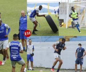 Fabián Coito, entrenador de Honduras, trabajó la parte física con los convocados. Así fue el entreno este martes en el estadio Morazán de San Pedro Sula, al norte de Honduras.