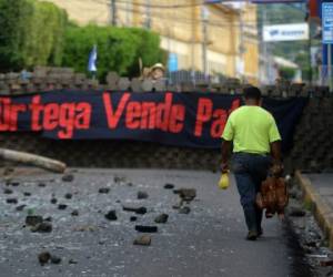 Las protestas antigubernamentales iniciaron el 18 de abril de 2018. Foto: AFP