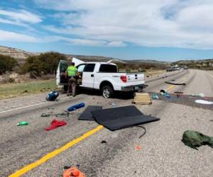 Ocho inmigrantes murieron, de acuerdo con la policía estatal. (Departamento de Seguridad Pública de Texas vía AP)