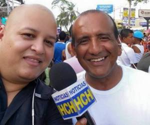 Los periodistas de HCH Igor Padilla y Ernesto Alonso Rojas en la cobertura noticiosa de San Pedro Sula (Foto: Redes / EL HERALDO Honduras / Noticias de Honduras / Sucesos de Honduras)