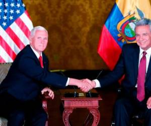Estados Unidos y Ecuador dejaron atrás una década de tensas relaciones con la visita del vicepresidente Mike Pence, a Quito. Foto: Agencia AFP