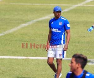 Donis Escober, arquero del Olimpia, tendría una oportunidad en las semifinales del torneo de Clausura. Foto: Ronal Aceituno / El Heraldo