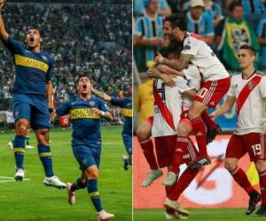 Es la primera vez que dos equipos argentinos, y los más populares, se enfrentan en una final de la Copa Libertadores, el máximo torneo continental de clubes. Foto:AFP