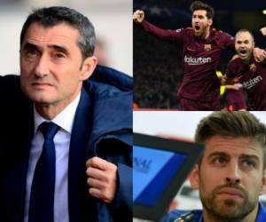 Valverde, Messi, Iniesta y Piqué hombres claves del equipo azulgrana. Fotos AFP