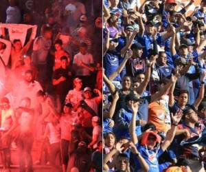 Más de 50 mil personas se movilizaron al Estadio Nacional a presenciar los partidos de Olimpia y Motagua en la capital, los dos más taquilleros de la Liga Nacional. (Fotos: EL HERALDO)