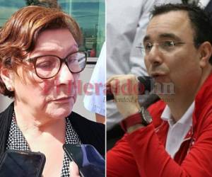 Martha Elena Medrano, madre de Luis Zelaya, habló ante los medios al salir de los juzgados este viernes.