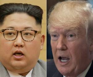 El líder norcoreano Kim Jong-Un y el presidente de Estados Unidos, Donald Trump. (AFP)