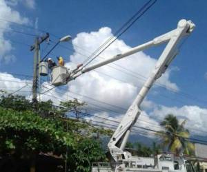 La Empresa Energía Honduras realizará trabajos de mantenimiento en diferentes zonas de Cedros y San Pedro Sula este martes. Foto: EL HERALDO
