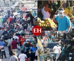 Imágenes captadas por EL HERALDO muestran como se vieron abarrotados este viernes los mercados de Comayagüela: Colón y San Isidro. Foto: Efraín Salgado/Emilio Flores/EL HERALDO.