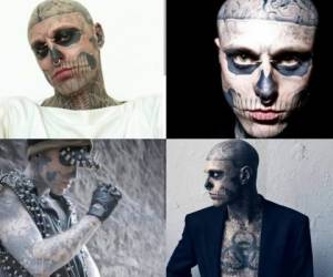 El modelo y artista canadiense Zombie Boy fue muy conocido por sus tatuajes que le cubrían de la cabeza a los pies.