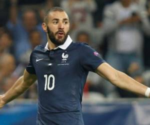 Karim Benzema cuando vestía el uniforme de la selección de Francia.