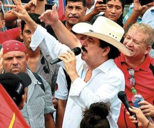 Mel’ Zelaya pidió a los comandos insurreccionales estar atentos durante la protesta del fin de semana pasado en la capital.