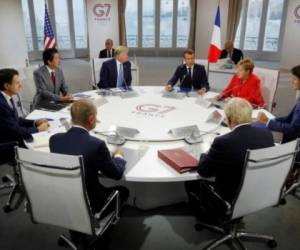 Pese a que la cumbre del G7 de este año arrancó con tensión y divisiones, el foro concluyó de manera inesperada bajo un clima consensual en varios ámbitos, incluyendo la espinosa cuestión del programa nuclear iraní. Foto: AFP.