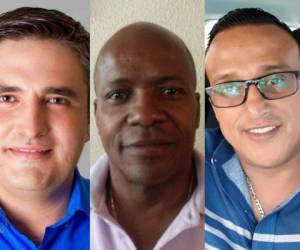 De derecha a izquierda Erik Jose Alvarado, Joche Villanueva y Gilberto Yerwood.