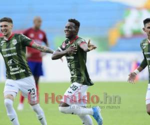 Brayan Castillo celebra la anotación ante Olimpia.