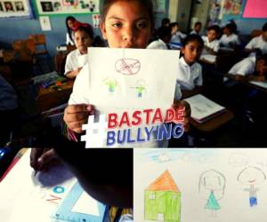 Los niños de distintos centros escolares se sumaron a la campaña #bastadebullying y dibujaron para expresar sus ideas. Fotos: Emilio Flores/El Heraldo.