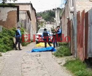 Dos personas fueron asesinadas a balazos en la colonia Nuevo Horizonte de la capital hondureña. (Foto: EL HERALDO)