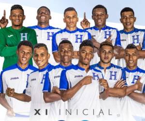 Esta es la alineación de la Selección Sub-21 de Honduras ante Costa Rica. Foto: @Fenafuth_Org en twitter