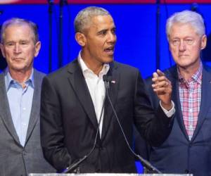 Los tres exmandatarios de Estados Unidos aseguraron que harían público el proceso. Foto: AFP