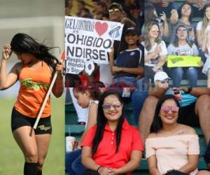 Bellas chicas están engalanando el partido entre Honduras Progreso y Juticalpa en el Humberto Micheletti. Fotos: El Heraldo