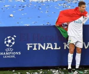Cristiano Ronaldo celebró solo en una esquina. Cómo despidiéndose del Real Madrid.