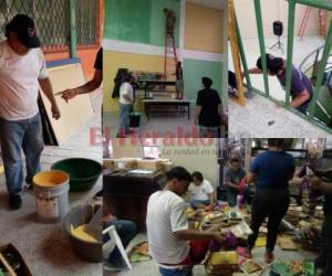La Ultra Fiel realizó obras de restauración de la Escuela Presentación Centeno de San Pedro Sula.