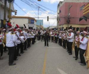 Este miércoles quedó definido el orden para desfilar el 15 de Septiembre en Comayagua. Foto: Juan Flores / EL HERALDO.