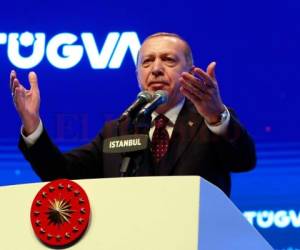 El presidente de Turquía Recep Tayyip Erdogan en un evento en Estambul el 22 de diciembre del 2018.