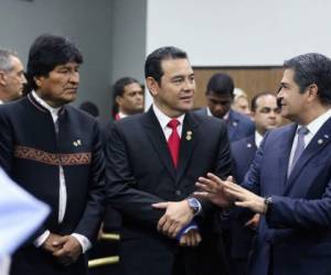 Durante el traspaso de mando del nuevo mandatario de Panamá, el presidente Hernández dialogó con sus homólogos latinoamericanos.