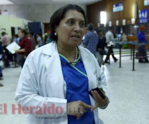 Suyapa Figueroa, presidenta del Colegio Médico de Honduras. Foto archivo EL HERALDO