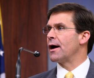 Según Mark Esper todos los aliados deben mantener la paz y la tranquilidad. Foto: AFP.