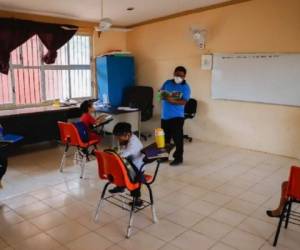 Las clases presenciales en Campeche. Foto AP