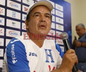 Jorge Luis Pinto, entrenador de la Selección de Honduras. (Foto: Delmer Martínez / Grupo Opsa)