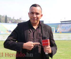 Renan Nuñez, periodista deportivo de HRN, aceptó el reto semanal de la Calculadora Deportiva. Foto: José Trejo / El Heraldo