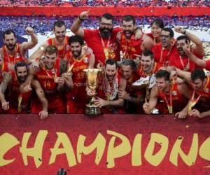 España sigue haciendo historia en el basquetbol. Foto: AP.