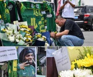 El equipo chino Beijing Guoan rindió homenaje al exfutbolista hondureño Walter 'Pery' Martínez, quien murió a causa de un paro cardíaco el domingo 11 de agosto en Nueva York, Estados Unidos.El club de la Superliga china no se olvidó de uno de sus ídolos y lo inmortalizó de una especial manera. Aquí las fotos.