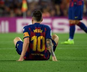 El argentino Leo Messi se encuentra lesionado. (AFP)